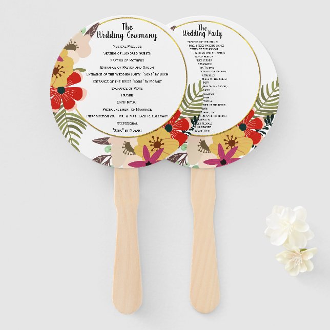 Jahrtausendrosa, Vintag Fächer (Vorne und Hinten)