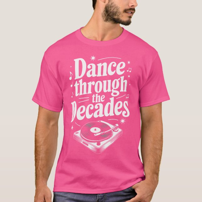 Jahrzehntelange Dance Retro Dance bewegt Tanzenthu T-Shirt (Vorderseite)