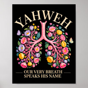 Jahwe Unser Atem Spricht Seinen Namen Christlich Poster