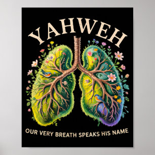 Jahwe Unser Atem Spricht Seinen Namen Christlich Poster