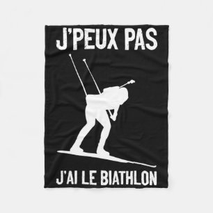 J'ai Biathlon Wintersport Langlauf Fleecedecke