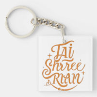 Jai Shree Ram Acrylic Schlüsselanhänger - leicht,