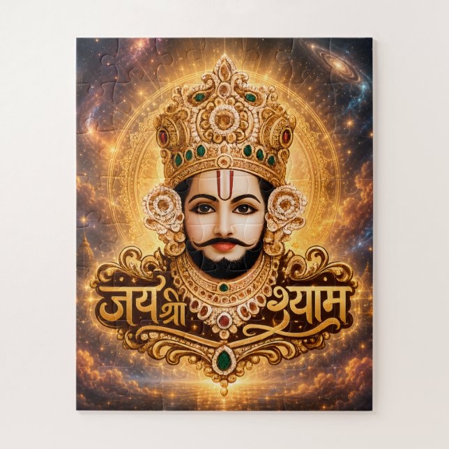 Jai Shri Khatu Shyam Ji Devotionalkunst Puzzle (Vertikal)
