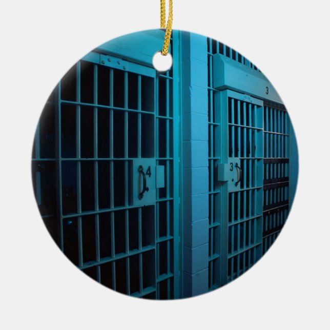 JAIL CELL KERAMIKORNAMENT (Vorne)