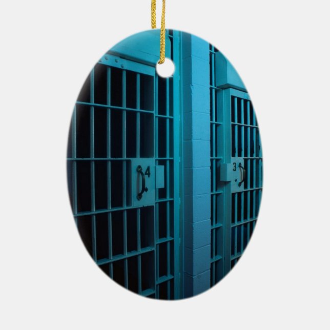 JAIL CELL KERAMIKORNAMENT (Hinten)
