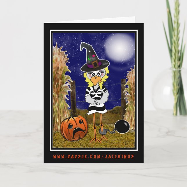 Jailbird Halloween Card Karte (Vorderseite)