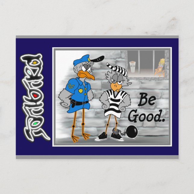 Jailbird Postcard Postkarte (Vorderseite)