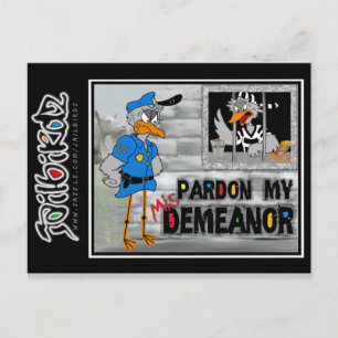 Jailbird-Postkarte Postkarte