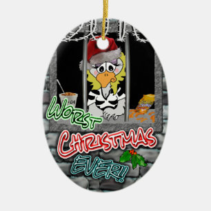 Jailbird-Weihnachtsverzierung 2014 Keramik Ornament