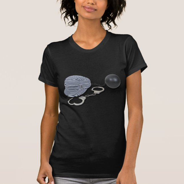 JailBirdHandcuffsBallChain073011 T-Shirt (Vorderseite)