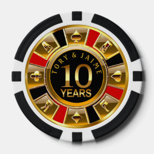 Jaime-1 Vegas Casino Chip Red & Black