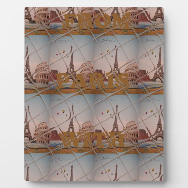 J'aime Paris ( I Liebe Paris ) Fotoplatte (Vorderseite)