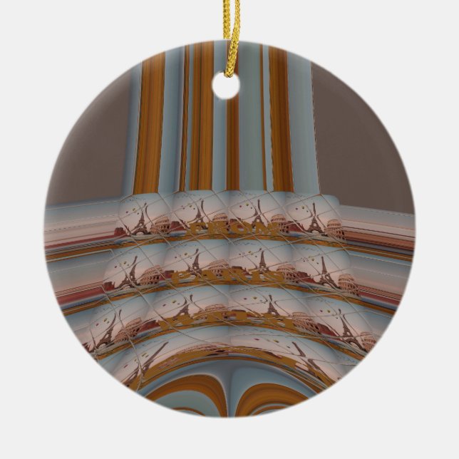 J'aime Paris ( I Liebe Paris ) Keramik Ornament (Vorne)