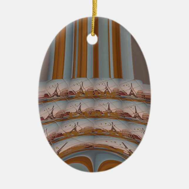 J'aime Paris ( I Liebe Paris ) Keramikornament (Vorne)