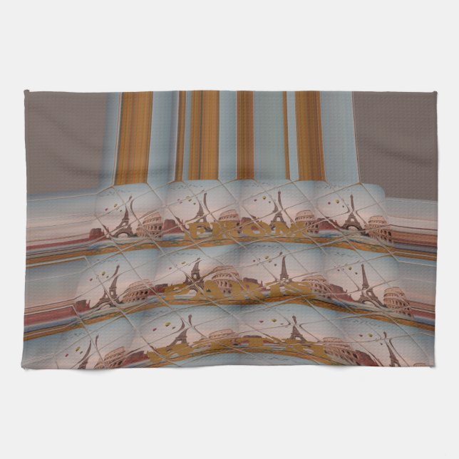 J'aime Paris ( I Liebe Paris ) Küchentuch (Horizontal)