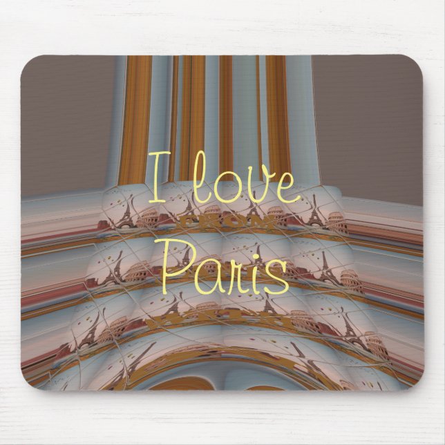 J'aime Paris ( I Liebe Paris ) Mousepad (Vorne)