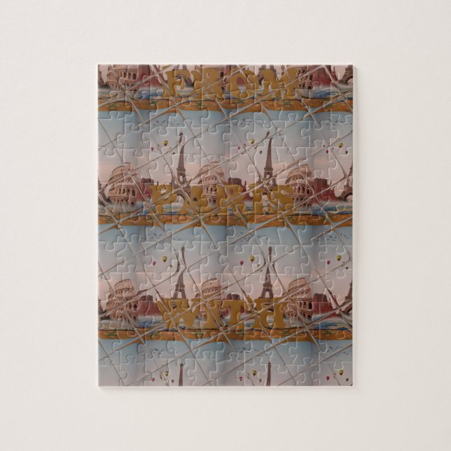 J'aime Paris ( I Liebe Paris ) Puzzle (Vertikal)