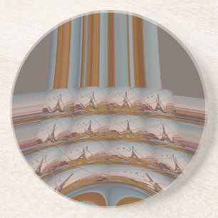 J'aime Paris ( I Liebe Paris ) Sandstein Untersetzer