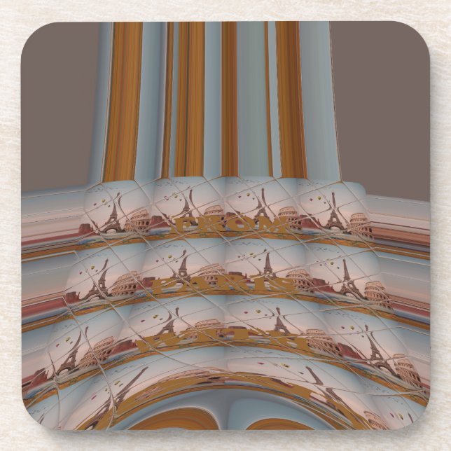 J'aime Paris ( I Liebe Paris ) Untersetzer (Vorderseite)