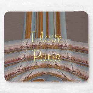 J'aime Paris ( I Love Paris ) Mousepad