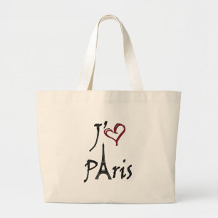 j'aime Paris Jumbo Stoffbeutel