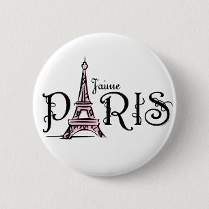 J'aime Paris Knopf Button