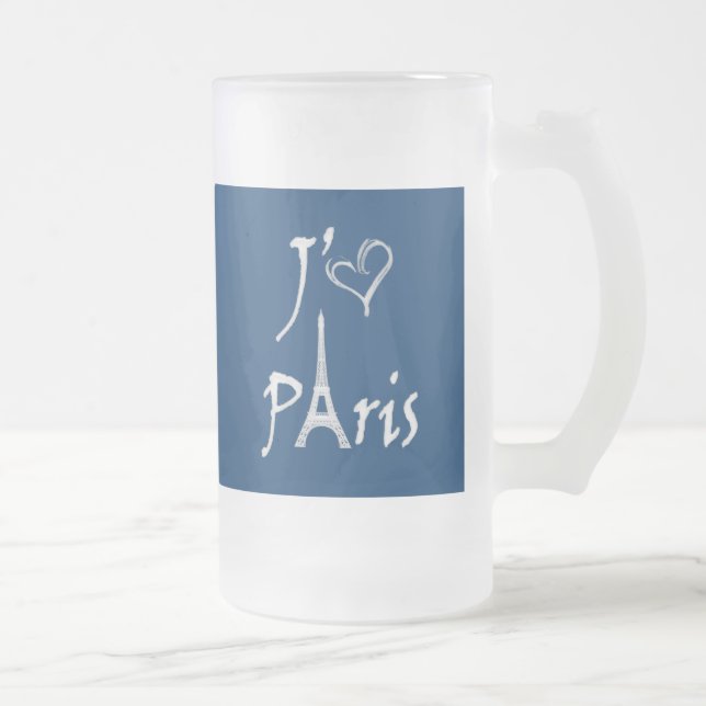 j'aime Paris Mattglas Bierglas (Rechts)