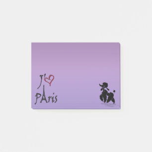 J'aime Paris' Pudel Notizen