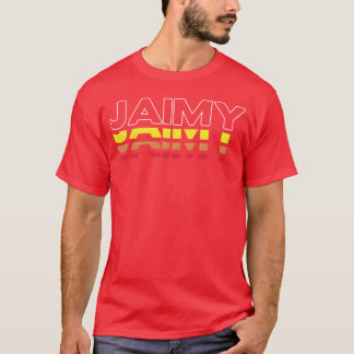 Jaimy Vorname Lustig Vintage Sonnenuntergang Jaimy T-Shirt
