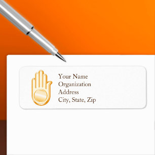 Jain Symbol Address Labels