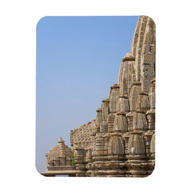 Jain-Tempel in Chittorgarh Fort, Indien Magnet (Vertikal)