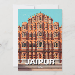 Jaipur Hawa Mahal Souvenir Feiertagskarte