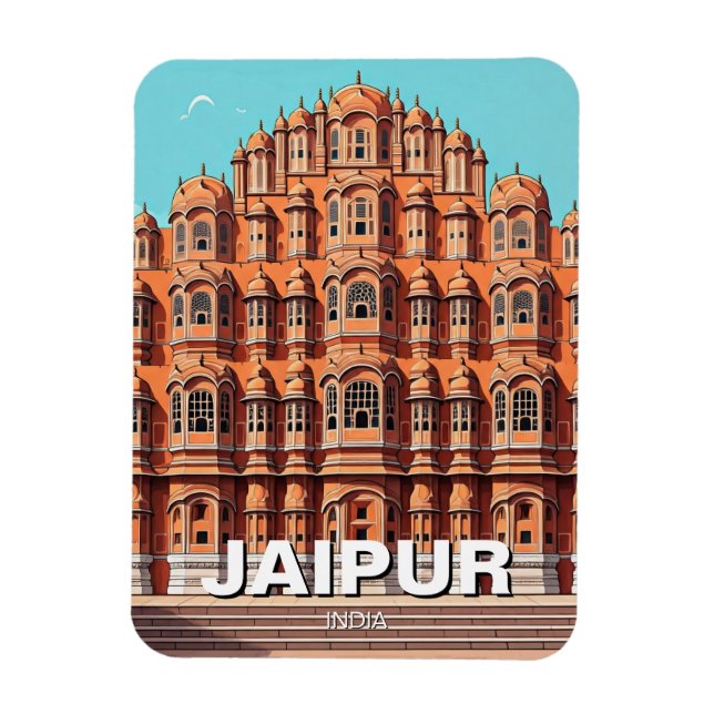Jaipur Hawa Mahal Souvenir Magnet (Vertikal)
