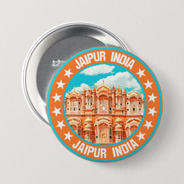 Jaipur India Button (Vorne & Hinten)