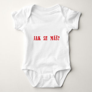 Jak Se máš?  Tschechischer Gruß - Jak Se mas? Baby Strampler