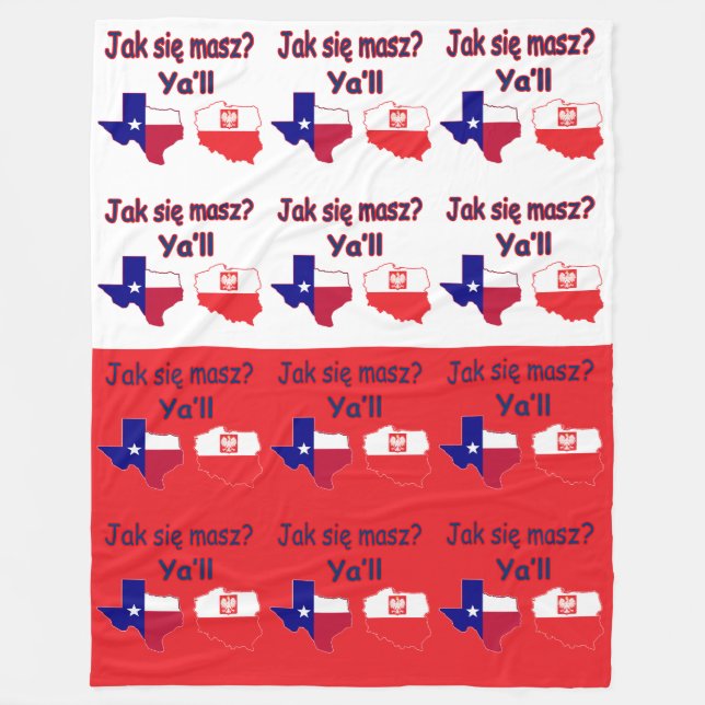 Jak Sie Mascz Ya'll Fleecedecke (Vorderseite)