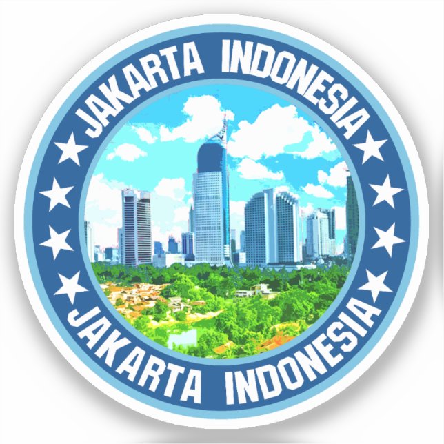 Jakarta Aufkleber (Vorderseite)