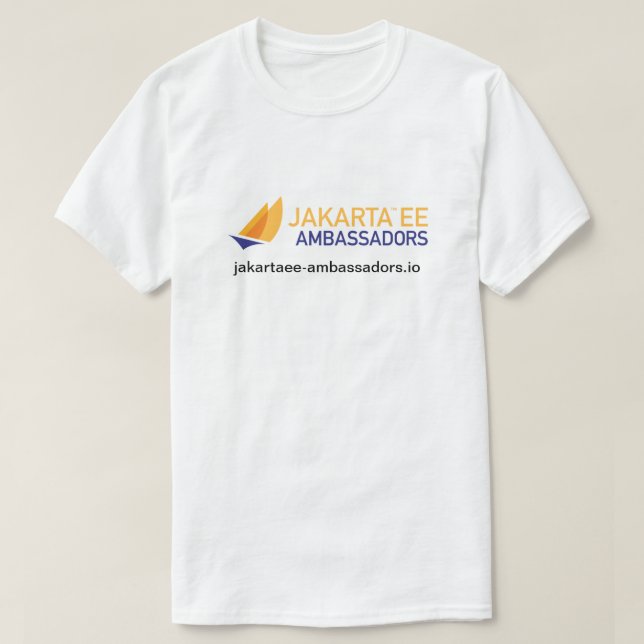Jakarta EE Botschafter T - Shirt (Design vorne)