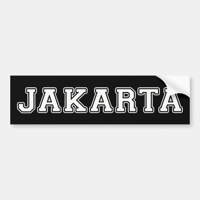 Jakarta Indonesia Autoaufkleber (Vorne)