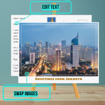 Jakarta Indonesia mit City & Skyline Modern