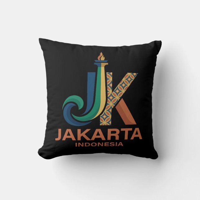 Jakarta Indonesia Southeast Asia Kissen (Vorderseite)
