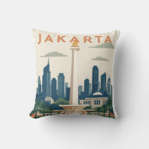 Jakarta Indonesien Reiseplakat