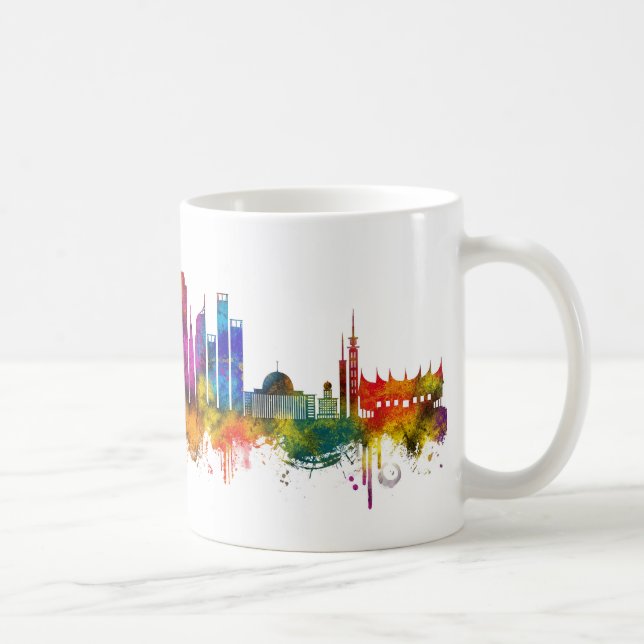 Jakarta Indonesien Skyline Kaffeetasse (Rechts)