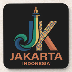 Jakarta Indonesien Südostasien Getränkeuntersetzer