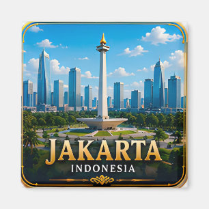 Jakarta Indonesien Tropische Hauptstadt 📍 Magnet