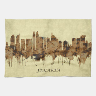 Jakarta Indonesische Stadt Geschirrtuch