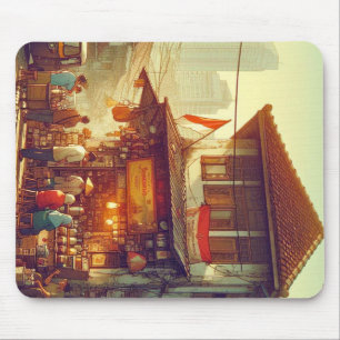 Jakarta Street Coffee Shop Mousepad