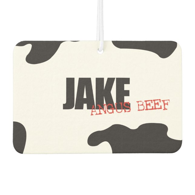 Jake "Angus Beef" Trendy Air Freshener Autolufterfrischer (Vorderseite)