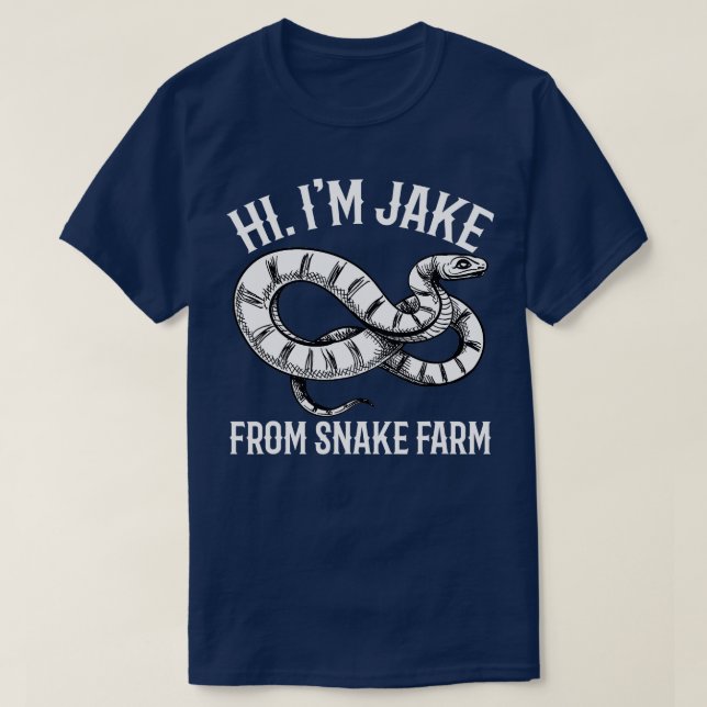 Jake aus Snake Farm Rattlesnake Pit Funny Snake T-Shirt (Design vorne)
