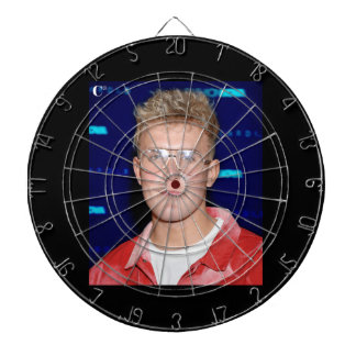 Jake Paul hielt Dartboard Dartscheibe
